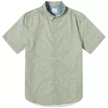 Рубашка с короткими рукавами в разноцветные точки Paul Smith, зеленый