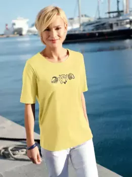 Рубашка с короткими рукавами в стиле casual Looks "Shirt", цвет Zitrone