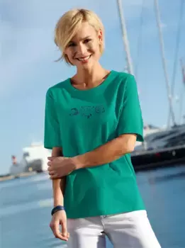 Рубашка с короткими рукавами в стиле casual Looks "Shirt", зеленый