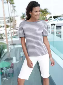 Рубашка с короткими рукавами в стиле casual Looks "Shirt", белый