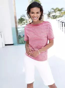 Рубашка с короткими рукавами в стиле casual Looks "Shirt", белый