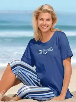 Рубашка с короткими рукавами в стиле casual Looks "Shirt", синий