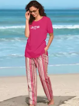 Рубашка с короткими рукавами в стиле casual Looks "Shirt", красный
