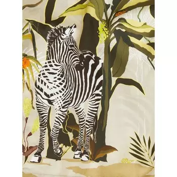 Рубашка с короткими рукавами в стиле джунглей Etro, бежевый