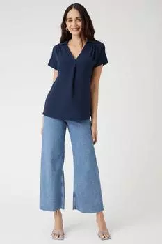 Рубашка с короткими рукавами Wallis, темно-синий