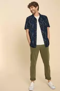 Рубашка с крабовым принтом White Stuff, синий