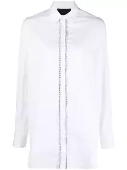 Рубашка с кристаллами Philipp Plein, белый