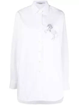 Рубашка с кристаллами Stella McCartney, белый