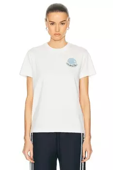 Рубашка с круглым логотипом Moncler, белый