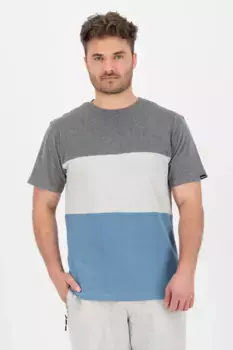 Рубашка с круглым вырезом Alife & Kickin "BenAK A Shirt мужская рубашка с коротким рукавом", цвет Steal Melange