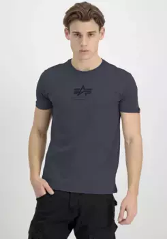Рубашка с круглым вырезом Alpha Industries "Basic T ML", черный