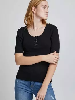 Рубашка с круглым вырезом быприша B.Young, черный