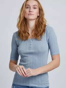 Рубашка с круглым вырезом быприша B.Young, синий