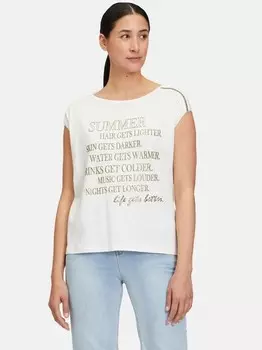 Рубашка с круглым вырезом Cartoon, белый