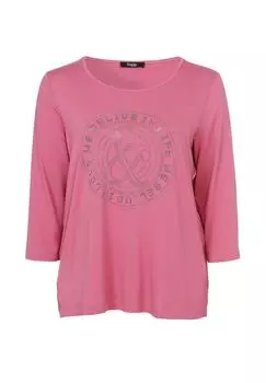 Рубашка с круглым вырезом frapp, розовый