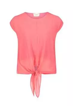 Рубашка с круглым вырезом и бантом Cartoon, цвет geranium