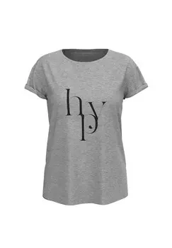 Рубашка с круглым вырезом и рюшами BETTY BARCLAY, цвет Grau/schwarz