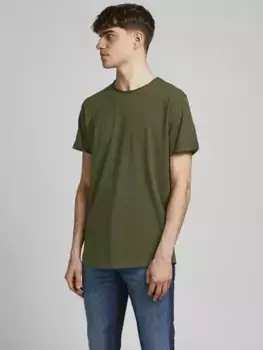 Рубашка с круглым вырезом Jack & Jones "JJEBASHER TEE O-NECK SS NOOS", цвет Forest Night