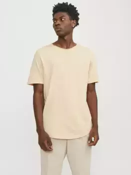 Рубашка с круглым вырезом Jack & Jones "JJEBASHER TEE O-NECK SS NOOS", цвет Apricot Ice