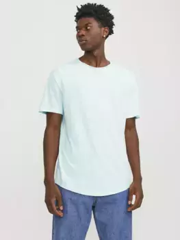 Рубашка с круглым вырезом Jack & Jones "JJEBASHER TEE O-NECK SS NOOS", цвет Soothing Sea