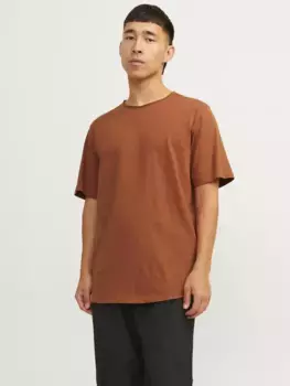 Рубашка с круглым вырезом Jack & Jones "JJEBASHER TEE O-NECK SS NOOS", цвет Mocha Bisque