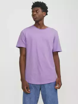 Рубашка с круглым вырезом Jack & Jones "JJEBASHER TEE O-NECK SS NOOS", цвет Purple Rose