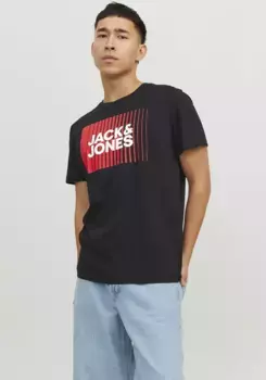 Рубашка с круглым вырезом Jack & Jones "JJECORP LOGO TEE PLAY SS O-NECK NOOS", черный