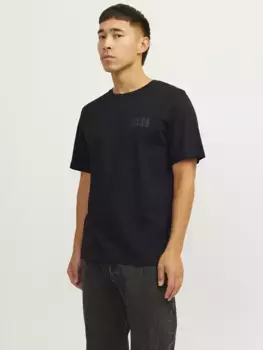 Рубашка с круглым вырезом Jack & Jones "JJECORP LOGO TEE SS", черный