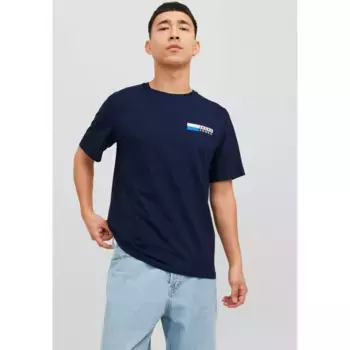 Рубашка с круглым вырезом Jack & Jones "JJECORP LOGO TEE PLAY SS O-NECK NOOS", синий