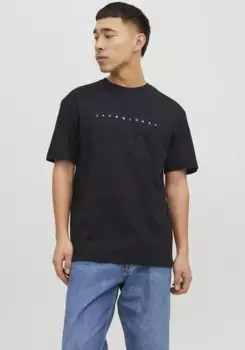 Рубашка с круглым вырезом Jack & Jones "JJESTAR JJ TEE SS NOOS", черный