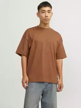 Рубашка с круглым вырезом Jack & Jones "JJEURBAN EDGE TEE SS O-NECK NOOS", цвет Mocha Bisque