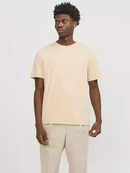 Рубашка с круглым вырезом Jack & Jones "JJJEORGANIC BASIC TEE SS O-NECK NOOS", цвет Apricot Ice