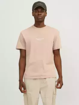 Рубашка с круглым вырезом Jack & Jones "JORVESTERBRO TEE SS CREW NECK NOOS", цвет Canyon Sunset