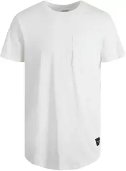 Рубашка с круглым вырезом Jack & Jones "NOA POCKET TEE", белый