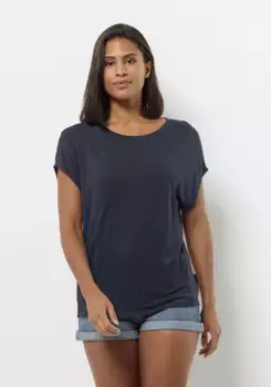 Рубашка с круглым вырезом Jack Wolfskin "MOLA T W", синий