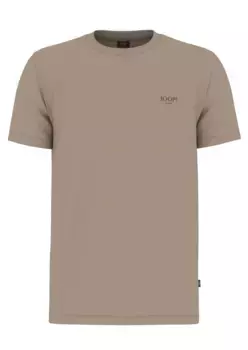 Рубашка с круглым вырезом Joop Jeans "JJJ-32Alphis", с логотипом-эмблемой, цвет Open Brown 245