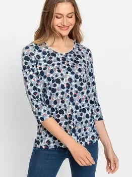 Рубашка с круглым вырезом Olsen, синий