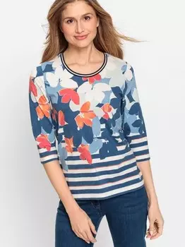 Рубашка с круглым вырезом Olsen, синий