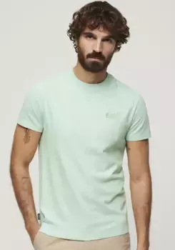 Рубашка с круглым вырезом Superdry "Футболка Essential Logo из органического хлопка", мятный