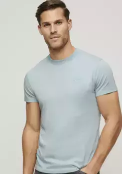 Рубашка с круглым вырезом Superdry "SD-ESSENTIAL LOGO EMB TEE UB", синий