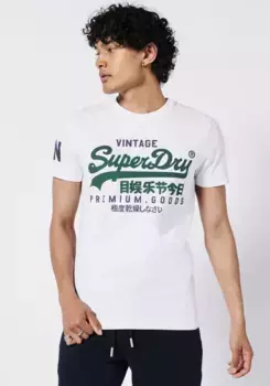 Рубашка с круглым вырезом Superdry "VL NS TEE", цвет Optic