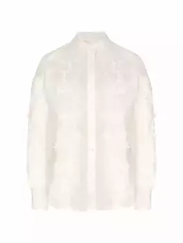 Рубашка с кружевом Halliday Zimmermann, белый