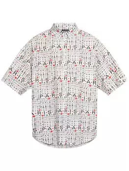 Рубашка с логотипом Balenciaga, белый