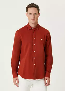 Рубашка с логотипом Beymen Club, оранжевый