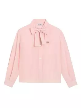 Рубашка с логотипом Dolce & Gabbana Kids, розовый