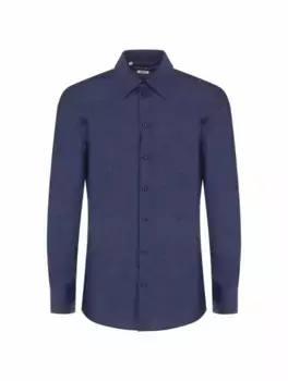 Рубашка с логотипом Dolce&Gabbana, тёмно-синий