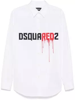 Рубашка с логотипом DSQUARED2, белый