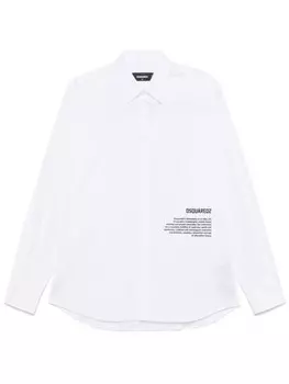 Рубашка с логотипом DSQUARED2, белый