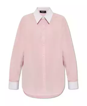 Рубашка с логотипом Dsquared2, розовый