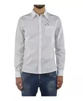 Рубашка с логотипом Elegant S модs74dl0649s36275961 Dsquared2, белый